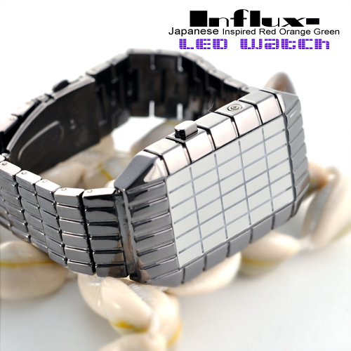 influx square led watch jam tangan unik berbentuk kotak