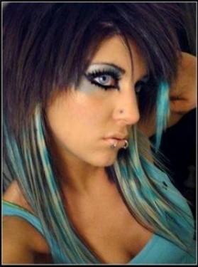 Black Hair Dark Blue Highlights Beauty Blog