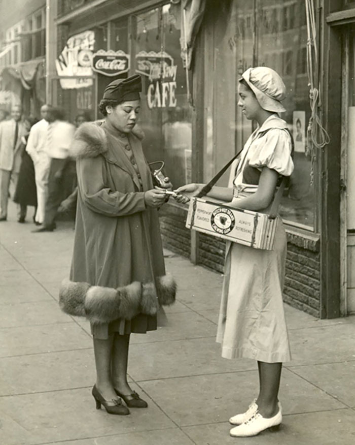 Beechnut Gum girl, Harlem, c.1940 vintage everyday