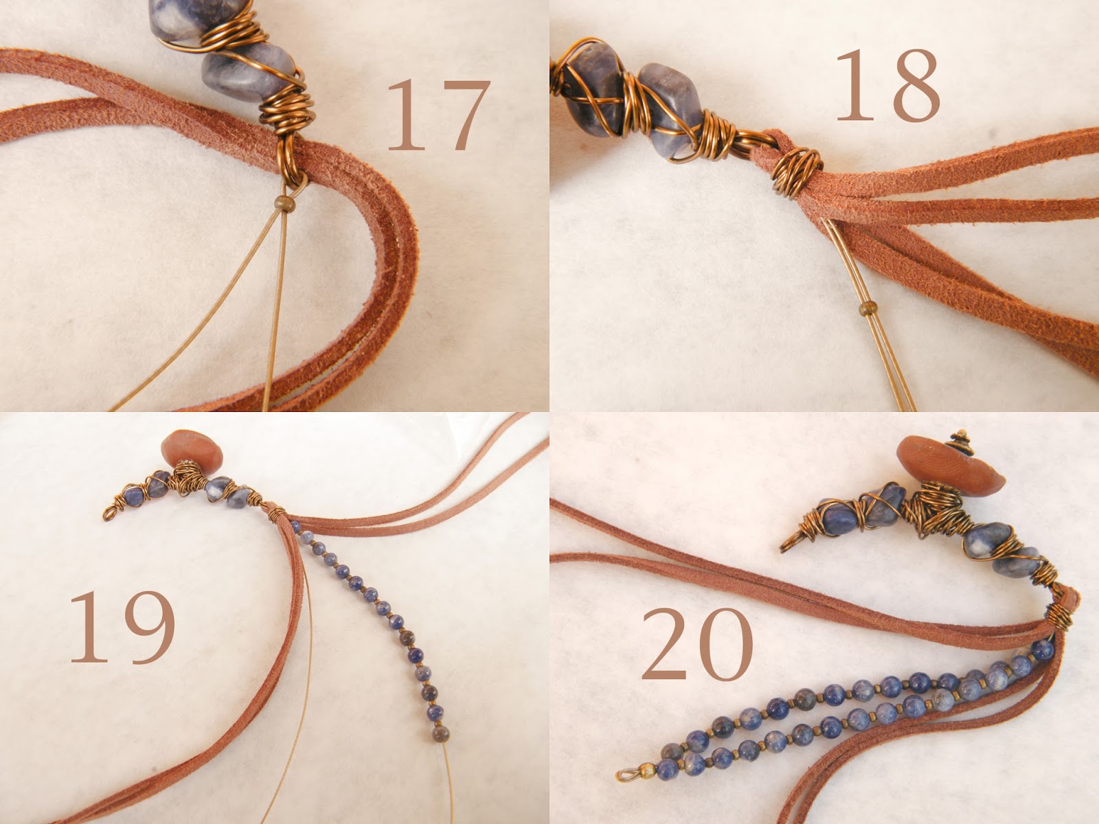 Art Jewelry Elements Make Your Own Wirewrapped Suede Tassel Bracelet