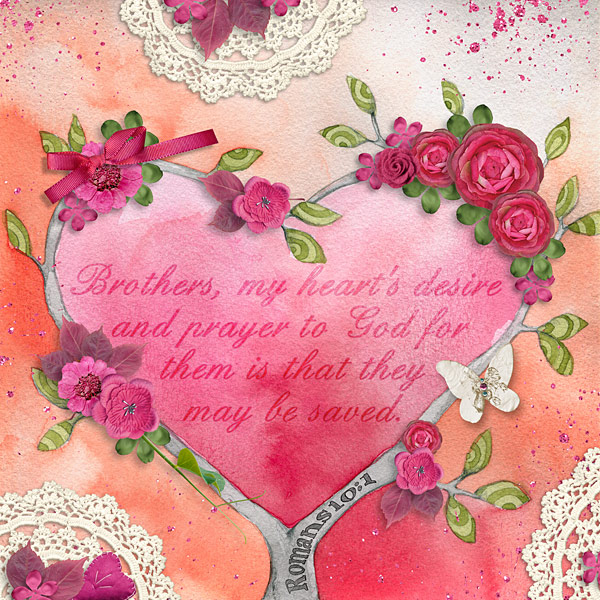 Layout for Today My Heart's Desire