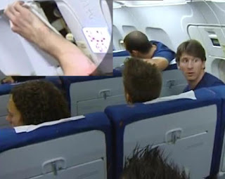 Leo Messi Golpea Puerta Emergencia y Rompe Pieza