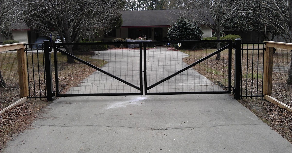Town & Country Fences, LLC Custom Made 12' Aluminum Double Drive Gate