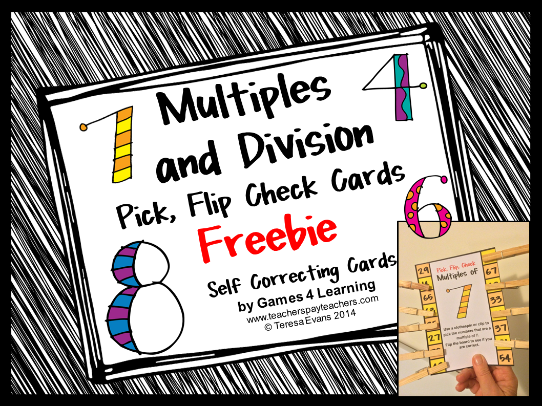 Fun Games 4 Learning Flip Math Cards Freebies