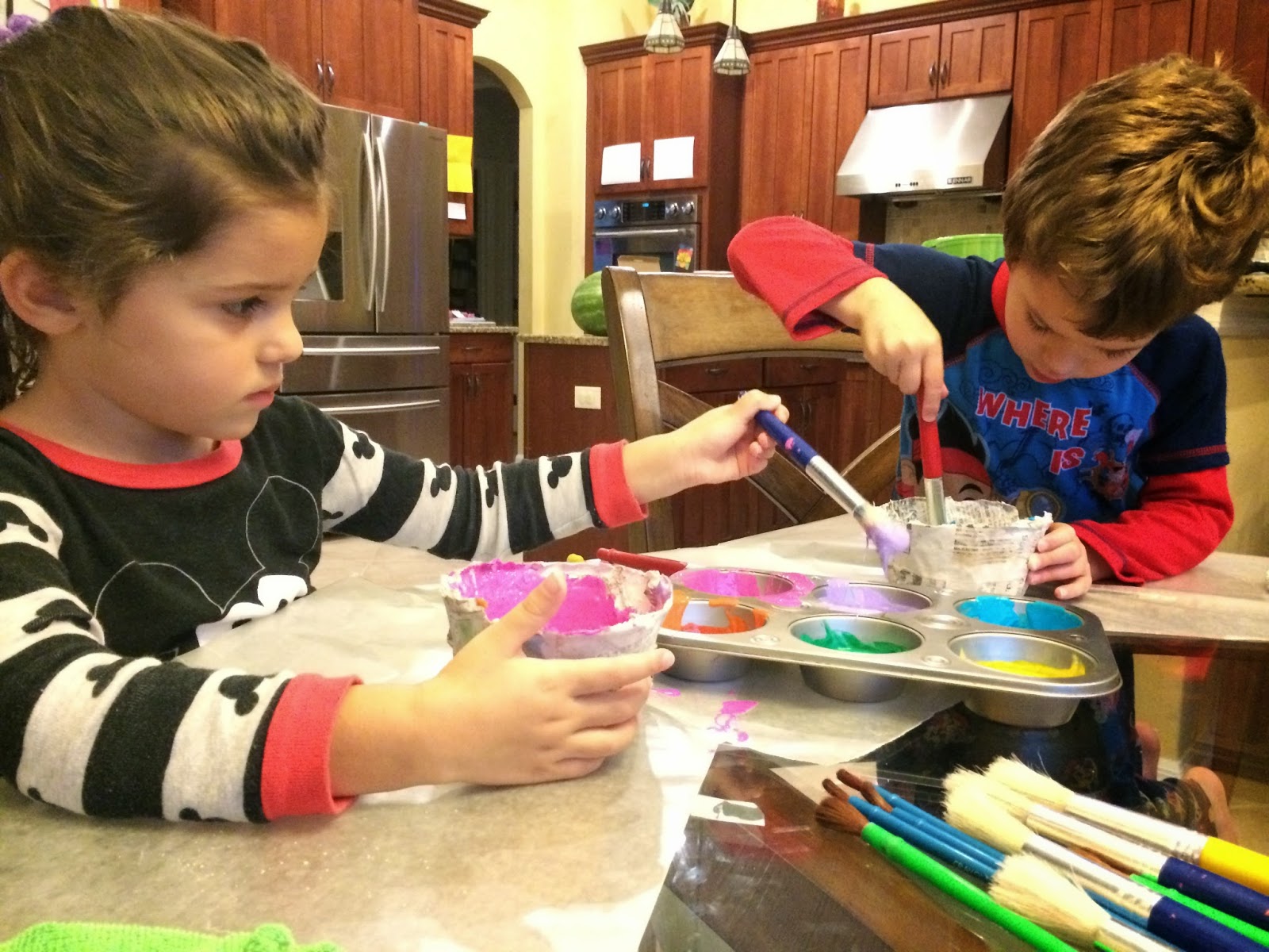 Two Much Fun Preschool Paper Mache