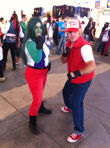 She-Hulk y Andy Bogart en la Comic Con Spain 2012 She-Hulk y Andy Bogart en la Comic Con Spain 2012
