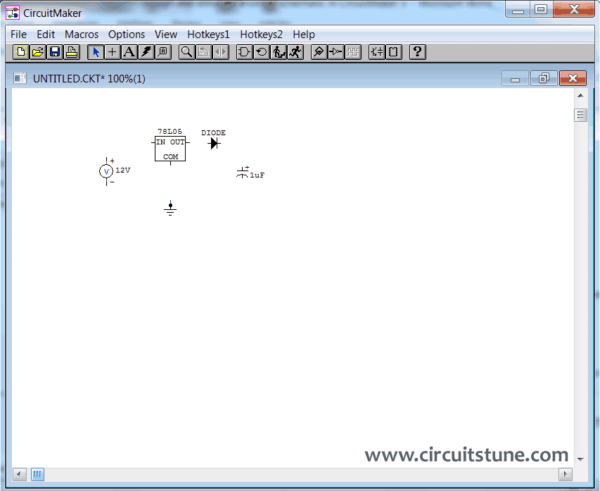 Circuit design tutorial in CircuitMaker 5 | CircuitsTune
