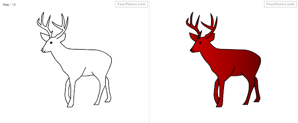 How to draw Deer - slide 2
