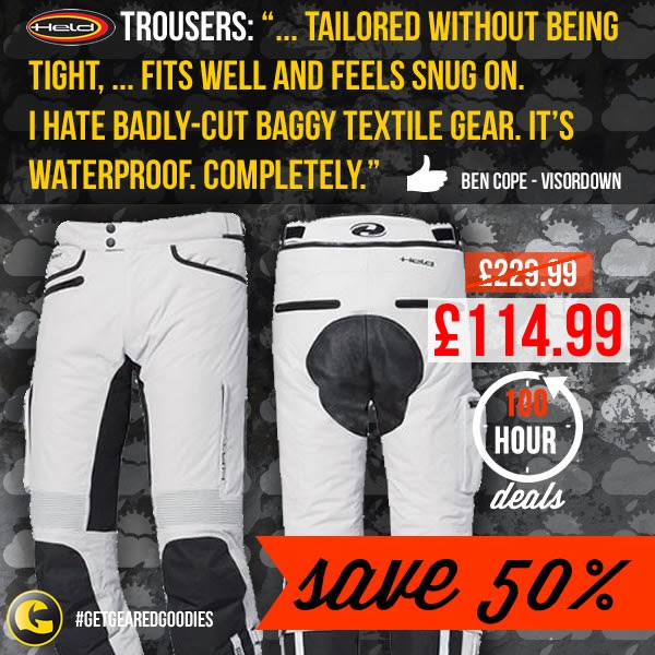 #GetGearedGoodies - Save on Held motorcycle trousers - www.GetGeared.co.uk