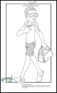 monster high scaris deuce gorgon coloring pages