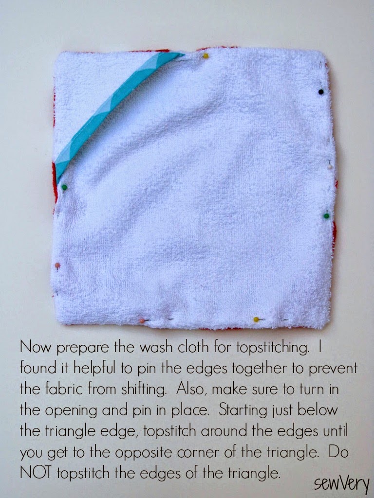 sewVery Baby Wash Cloth Tutorial
