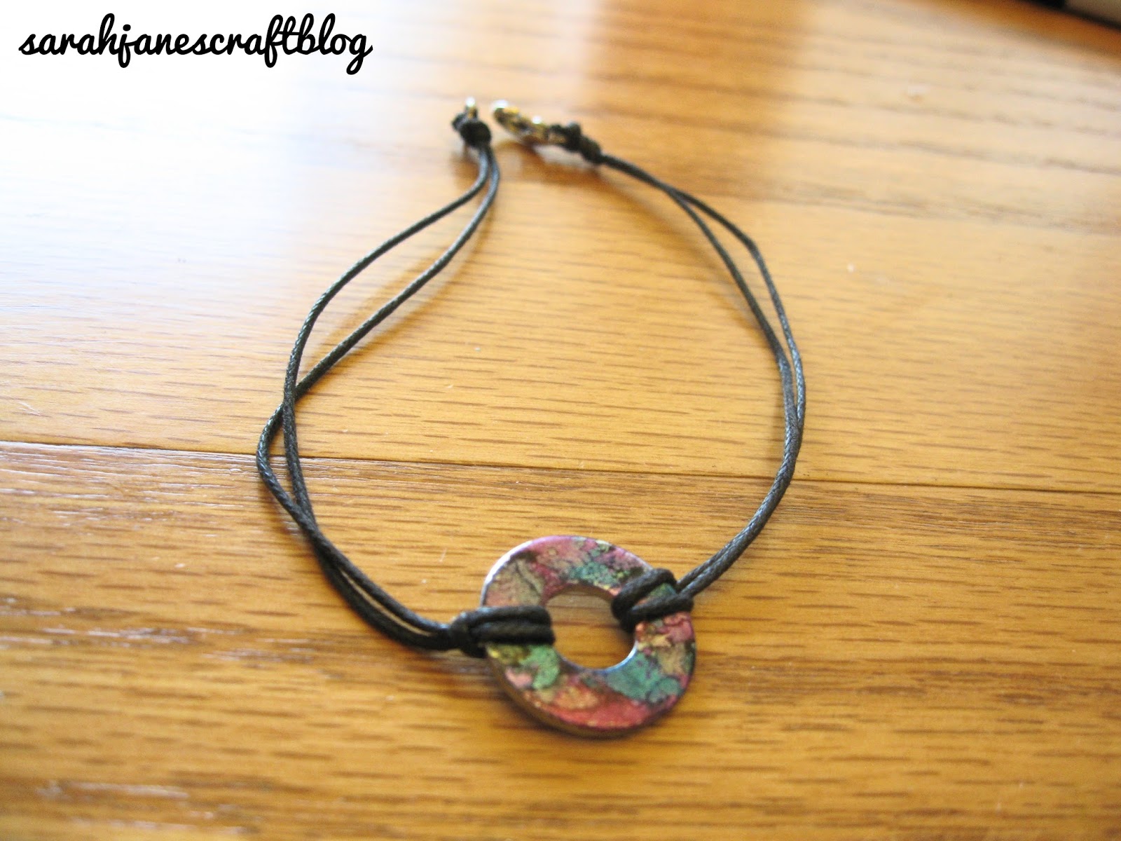 Sarah Jane's Craft Blog Alcohol Ink Washer Bracelet