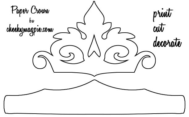 queen crown template printable