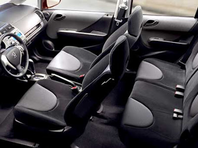 Honda Fit back seat view