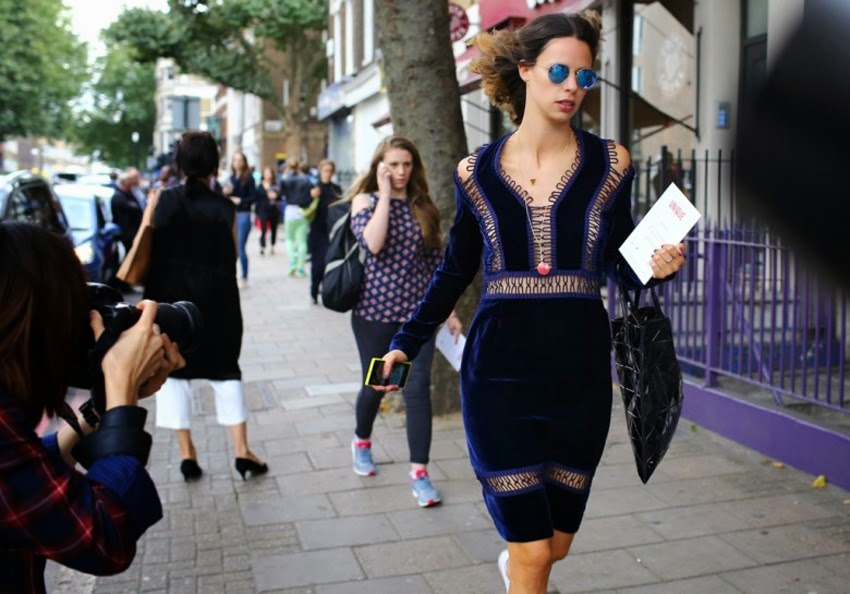 London fashion week street style looks / outfits 
