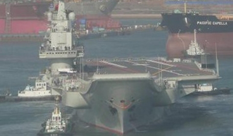 Navy Aircraft on Chinese Shi Lang  Ex Varyag  Aircraft Carrier
