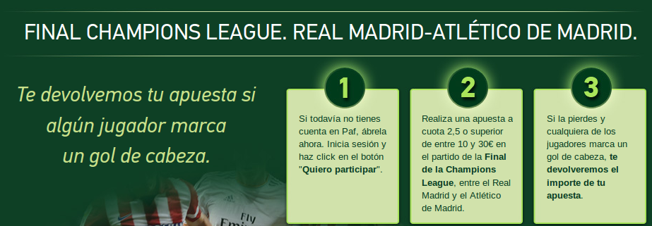 paf bono 30 euros final champions league Real Madrid vs Atletico 24 mayo blog jrvm paf bono 30 euros final champions league Real Madrid vs Atletico 24 mayo