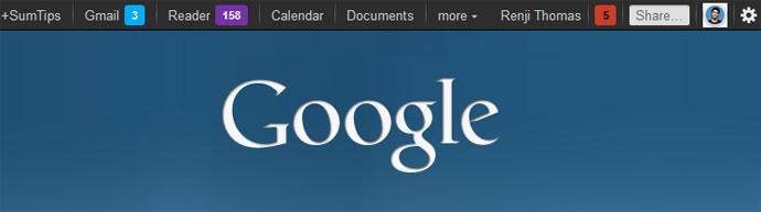 Customized Google Navigation Bar