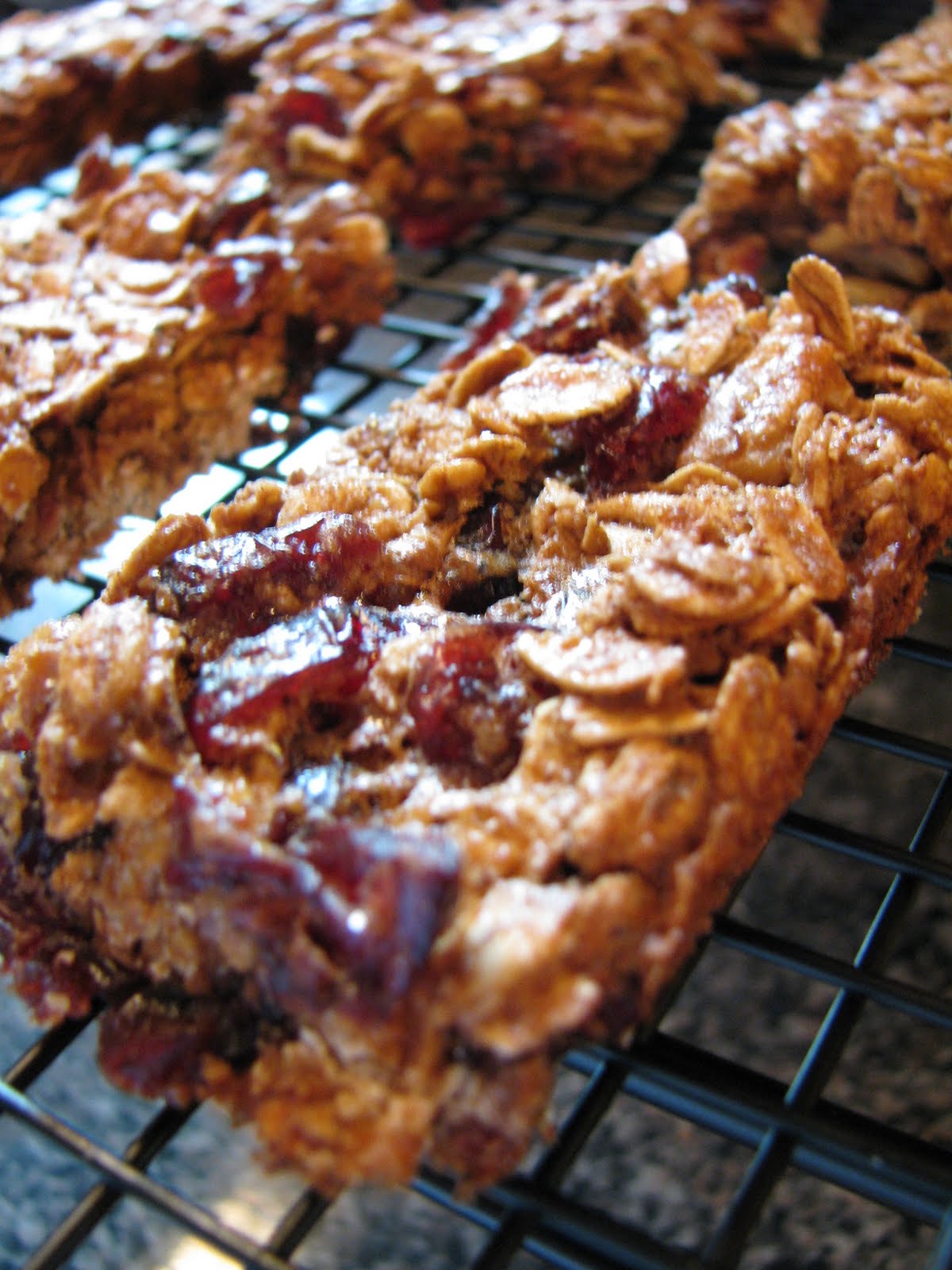 scratchmade wife Cranberry and Walnut Granola Bars