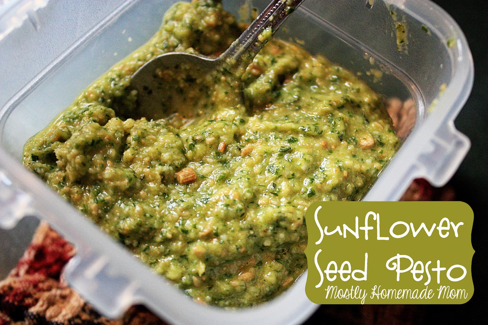 Sunflower Seed Pesto Mostly Homemade Mom