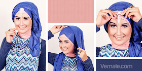Cara Memakai Jilbab Pashmina Turban