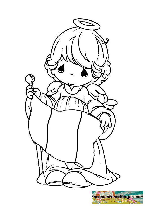 Precious Moments Angel Coloring Page Precious Moments Angel Coloring Page
