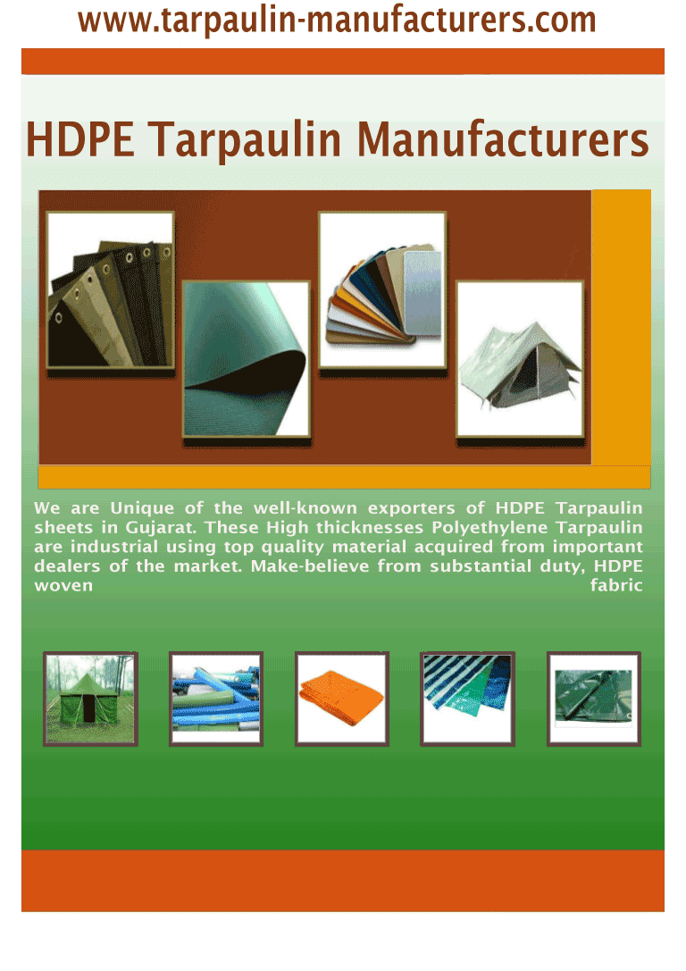 Tarpaulin Manufacturer