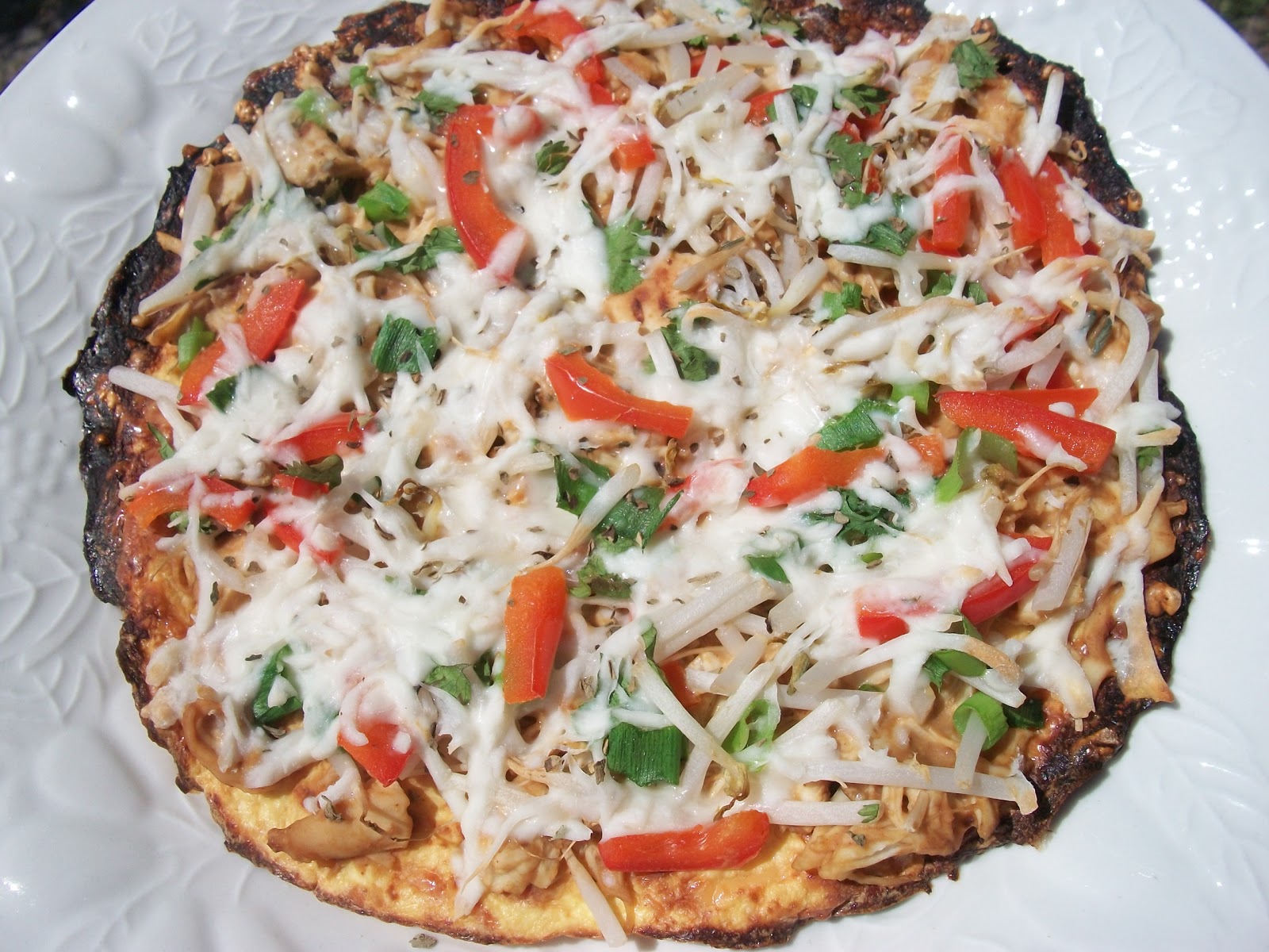 Thai Peanut Chicken "Pizza" Sandy's Kitchen