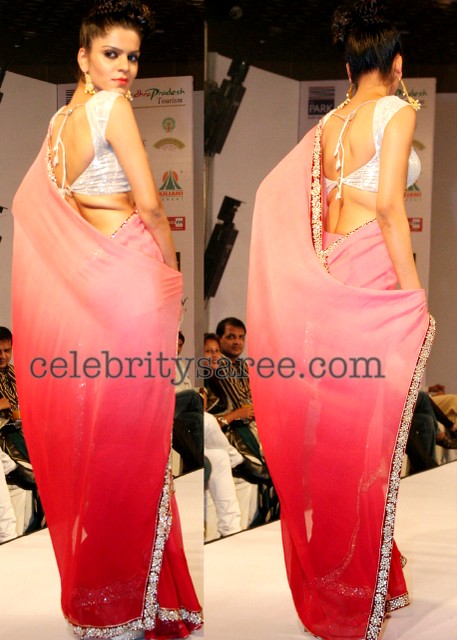 Dual Georgette Saris with Designer Blouses 