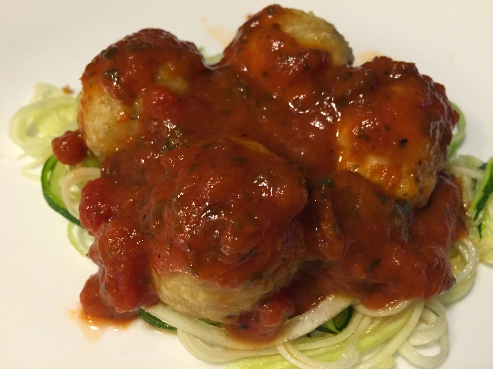 The Simple Life Chicken Meatballs and Zucchini Pasta (with Crockpot Version)