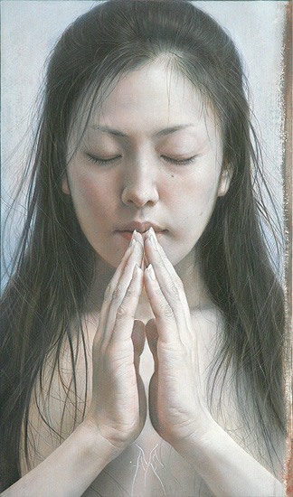 atsushi suwa ilustração pintura hiper-realista mulheres orientais japinhas nuas peladas