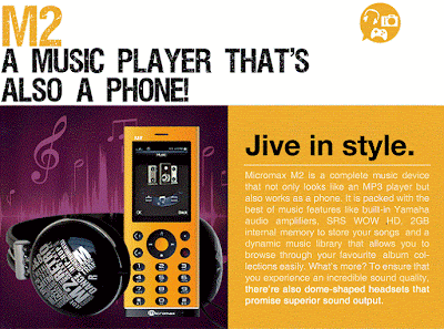 Dual SIM Music Phone Micromax M2