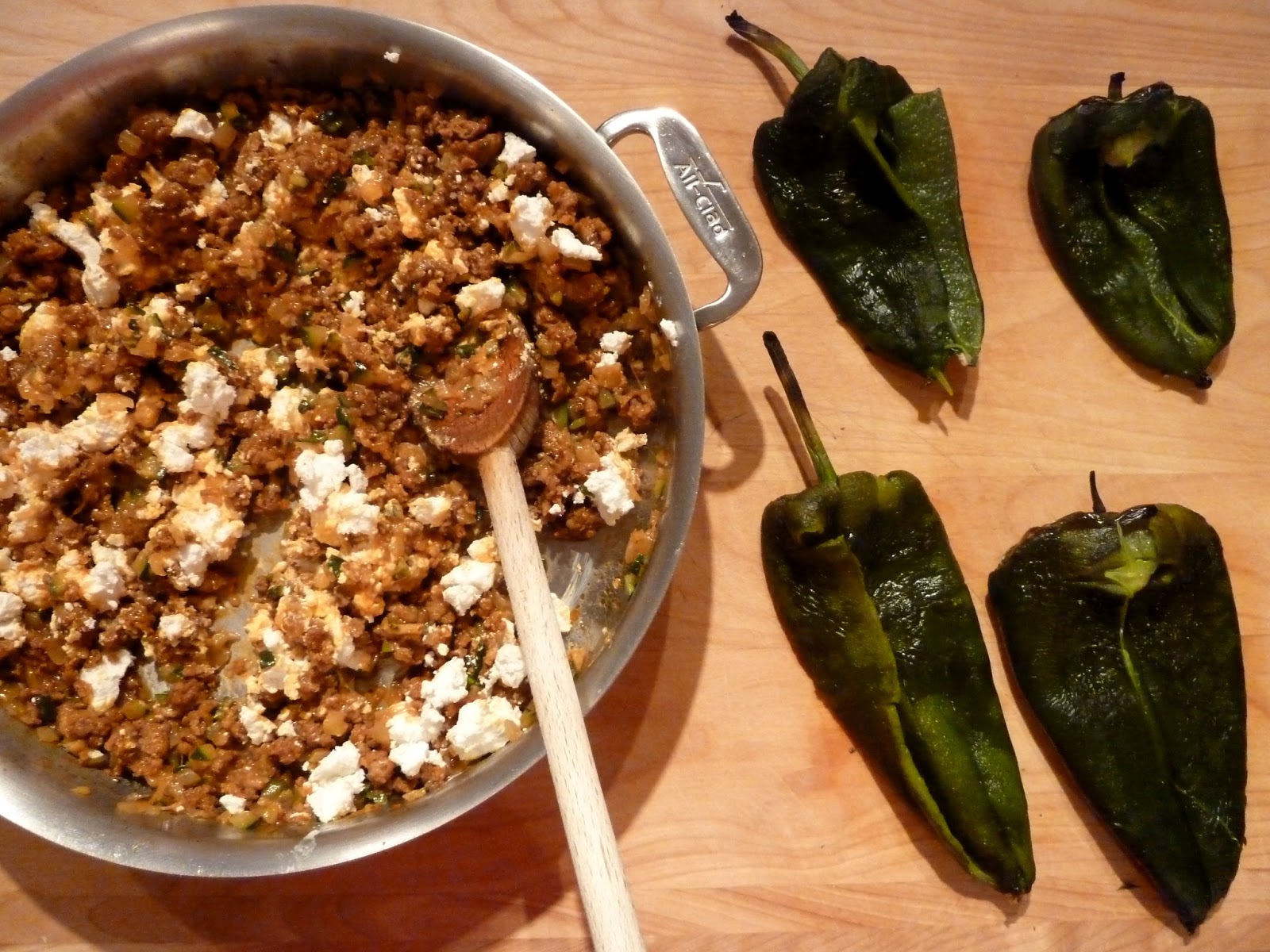 Cracked Pepper Chile Rellenos (Baked Not Fried)