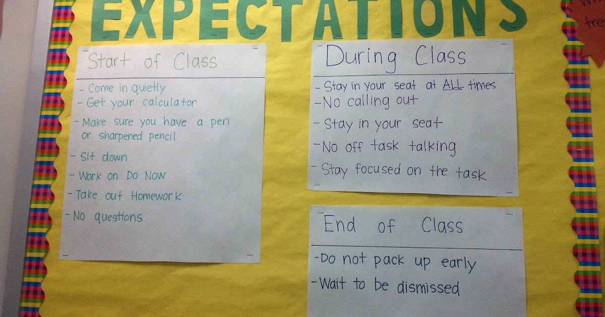 Everybody is a Genius Classroom Expectations
