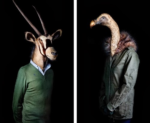 12-Antelope and Vulture-Miguel-Vallinas-Segundas-Pieles-Second-Skins-Smartly-Dressed-Animals-www-designstack-co
