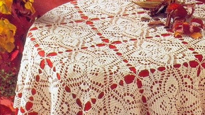 Encantador mantel tejido con grannys al crochet - con patrón