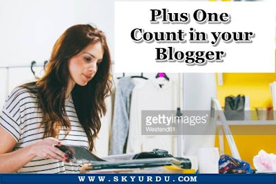 Plus One Count in your Blogger