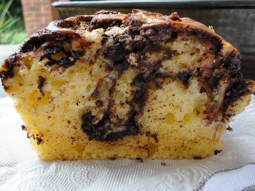 cream cheese chocolate swirl loaf bonheur cuisine