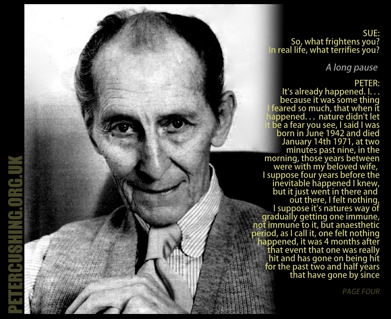 The Black Box Club: HAPPY BIRTHDAY PETER CUSHING: RARE BBC RADIO FOUR
