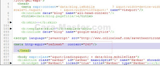 Membuat Blog agar Reload Otomatis dalam beberapa waktu Membuat Blog agar Reload Otomatis dalam beberapa waktu