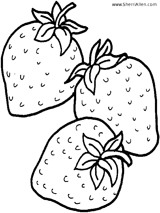 Free Coloring Pages Printable: Strawberry Coloring Pages Printable