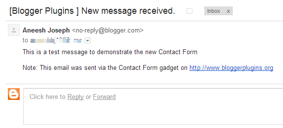 Cara Menambahkan Contact Form Widget di Blog