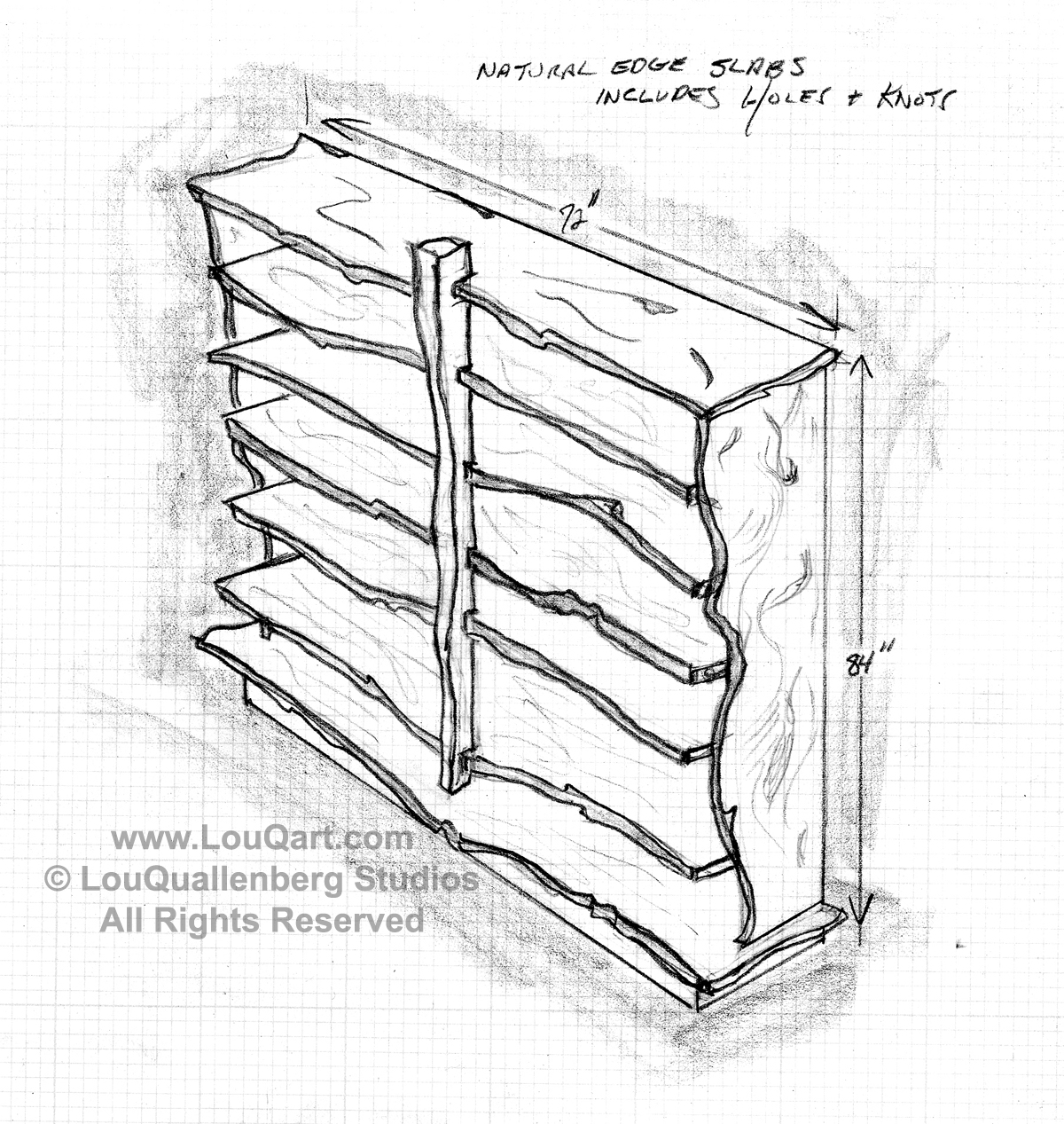 Bookshelf Sketc...