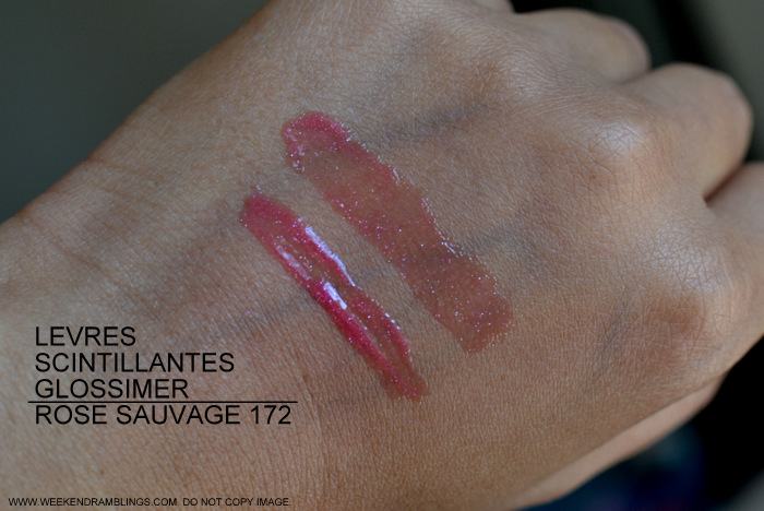 Chanel Levres Scintillantes Glossimer Rose Sauvage - Revelation Makeup Collection - Spring Summer 2013 - Swatches Chanel Levres Scintillantes Glossimer Rose Sauvage 172 Revelation Makeup Collection Spring Summer 2013 Photos Swatches Review FOTD Makeup Beauty Blog Indian Darker Skin