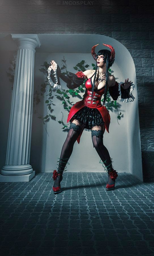 photo de Jannet «Sorekage»Vinogradova en cosplay de démon sexy