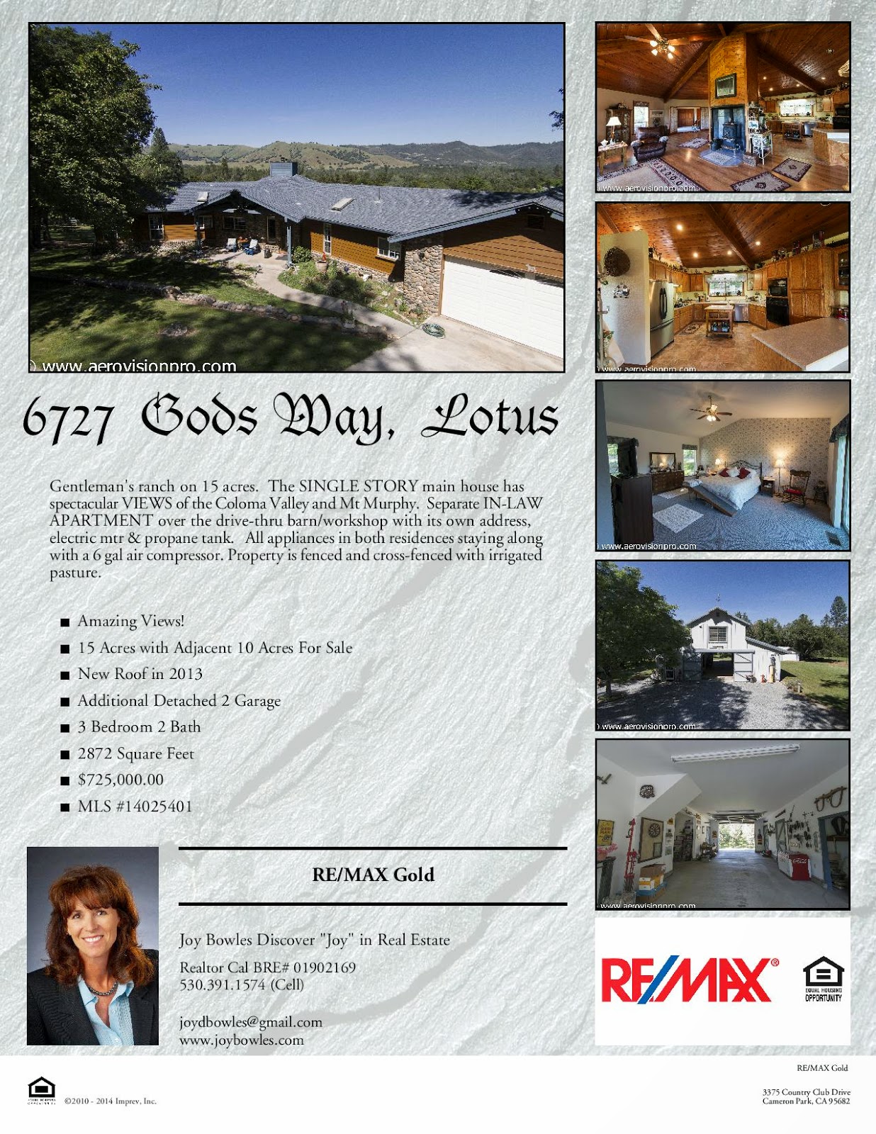 Discover Joy in Real Estate JUST LISTED!!! 6727 Gods Way Lotus, CA