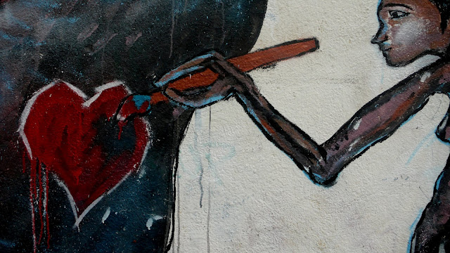 eney graffiti street art in bellavista and patronato, santiago de chile