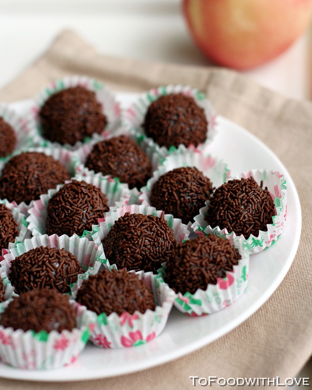 To Food with Love Brigadeiros (Brazillian Choc Fudge Balls)