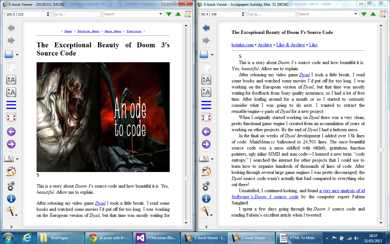 Musings on Information Technology A view from the trenches Comparing