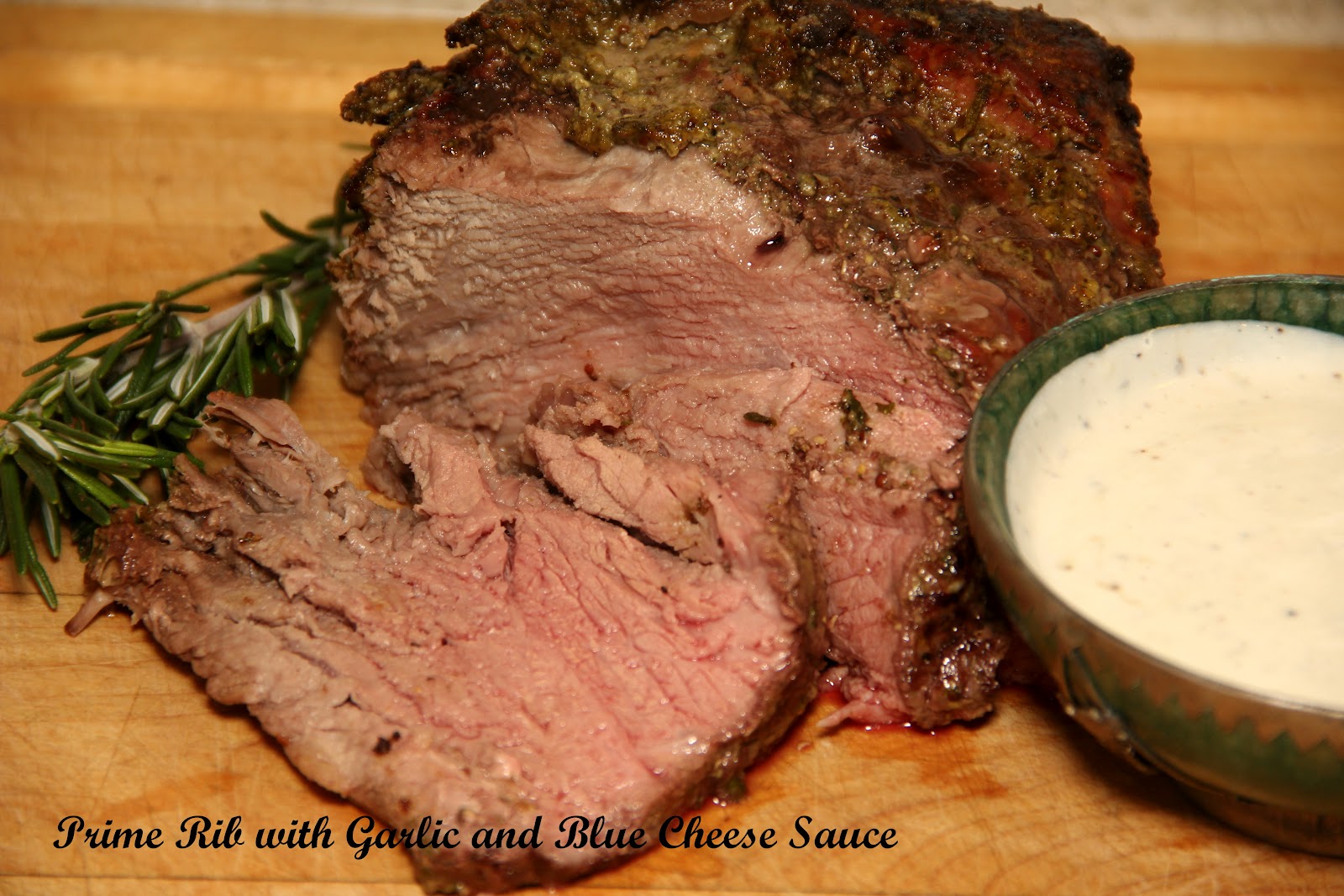 Real Grilling with Patrick Prime Rib with Garlic and Blue Cheese Sauce